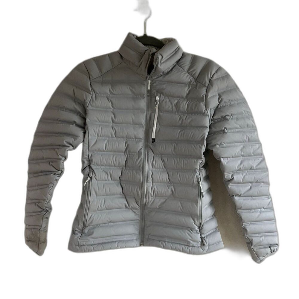 Mountain Hardwear Women's Light Gray Quilted Puffer Jacket